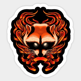 Raccoon head Sticker